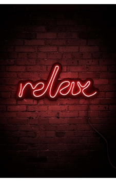 Relax Neon Led Duvar Aydınlatması & Dekoru & Gece Lambası Kırmızı Kırmızı Relax Neon Led Duvar Aydınlatması & Dekoru & Gece Lambası Kırmızı Kırmızı