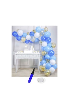 Beyaz-Açık Mavi-Lacivert-Altın Konfetili Şeffaf Doğum Günü Balon Beyaz-Açık Mavi-Lacivert-Altın Konfetili Şeffaf Doğum Günü Balon
