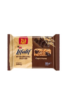 Eti Lifalif Bitter Çikolatalı Yulaf Bar 3 X 35 G - 7 Adet Tarı Eti Lifalif Bitter Çikolatalı Yulaf Bar 3 X 35 G - 7 Adet Tarı