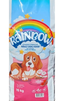 Rainbow Kuzu Etli Yetişkin Köpek Maması 15 KG