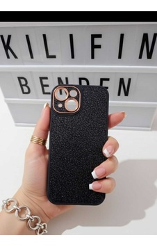 Apple Uyumlu iPhone 15 Simlidesenli Kılıf Modeli Siyah Apple Uyumlu iPhone 15 Simlidesenli Kılıf Modeli Siyah