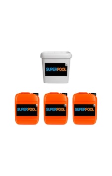 SPP Superpool 4'lü Havuz Bakım Kimyasal Seti 10 KG SPP Superpool 4'lü Havuz Bakım Kimyasal Seti 10 KG