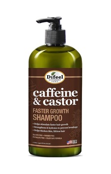 Difeel Caffeine & Castor Faster Growth Şampuan 1LT Difeel Caffeine & Castor Faster Growth Şampuan 1LT