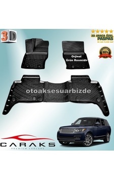 Range Rover Vogue 3D Paspas Havuzlu 2012 Sonrası Siyah