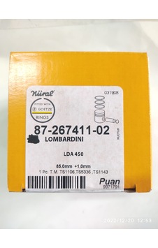 ANTOR /lombardini 3ld450 10hp Piston Segman/sekman Komple 1 Mm. Nüral Goetze ANTOR /lombardini 3ld450 10hp Piston Segman/sekman Komple 1 Mm. Nüral Goetze
