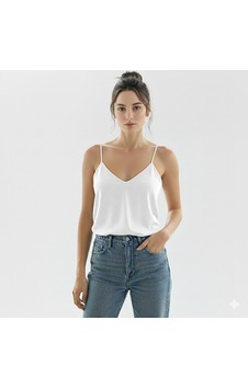 Lonca Tekstil İp Askılı Bambu Atlet 6'lı Beyaz