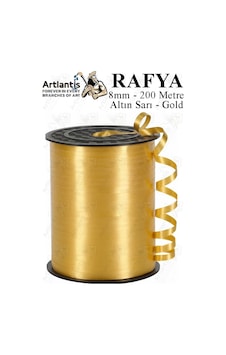 Rafya Şerit Kurdela 1 Adet 8mm 200 Metre Rabant Rafya Renkli Hediye Paketleme İpi Kurdela Balon Bağlama Ponpon Yapma Diğer 41223632