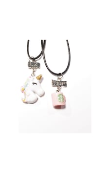 Tedz Collection Coffee Unicorn Arkadaşlık Kolyesi Siyah Tedz Collection Coffee Unicorn Arkadaşlık Kolyesi Siyah