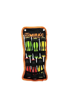 Bez Çantalı Renkli - Kauçuk Kaplama Saplı Darbeli 6lı Set Çift Taraflı Tornavida Takımı 49 Bez Çantalı Renkli - Kauçuk Kaplama Saplı Darbeli 6lı Set Çift Taraflı Tornavida Takımı 49