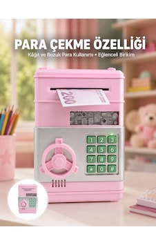Mey İthalat Şifreli Elektronik Para Biriktirme Kumbarası Büyük Kapasiteli - Meytduczzzsam53numberbank-27