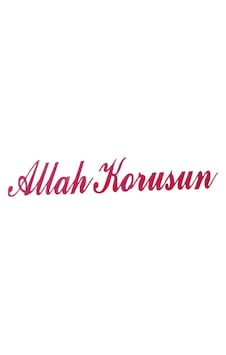Allah Korusun Yazılı Oto Sticker Kırmızı 14x3cm Standart Allah Korusun Yazılı Oto Sticker Kırmızı 14x3cm Standart