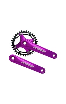 Sunrun Mor 34t Tek Yaprak 7-8-9-10s Aynakol Kare Mil Uyum 170mm