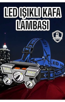 Güçlü Led Işık Şarjlı Kafa Lambası Balıkçı Lambası Kafa Feneri Güçlü Led Işık Şarjlı Kafa Lambası Balıkçı Lambası Kafa Feneri