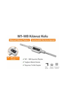 Senbang M1 M8 Kılavuz Kolu Manuel Kılavuz Tutucu Ayarlanabilir Diş Açma Aparatı Senbang M1 M8 Kılavuz Kolu Manuel Kılavuz Tutucu Ayarlanabilir Diş Açma Aparatı
