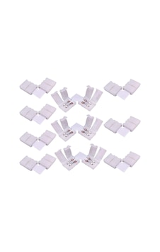8 Mm Tek Renk Şerit L Birleştirme Aparatı Lehimsiz 2 Pin 10 Adet 8 Mm Tek Renk Şerit L Birleştirme Aparatı Lehimsiz 2 Pin 10 Adet