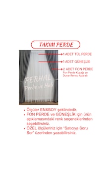 Tül Perde Fon Perde Güneşlik Takım Perde, 1-3 Sık Pile Tül Güneşlik Fon Hepsi Bir Arada Takım Kırık Beyaz Tül Perde Fon Perde Güneşlik Takım Perde, 1-3 Sık Pile Tül Güneşlik Fon Hepsi Bir Arada Takım Kırık Beyaz