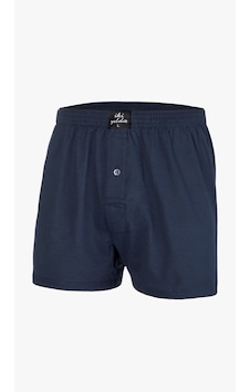 İki Yıldız Erkek %100 Pamuk Penye Boxer 6'lı Paket 12030 Lacivert