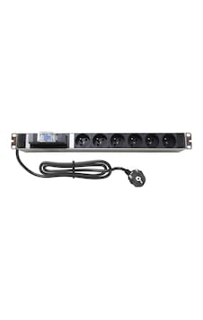 Amp Connect 19" 1u 6 Ups / Fransız Soketli 16a Otomatik Sigorta Koruyuculu Alüminyum Kabin Prizi Pdu Amp Connect 19" 1u 6 Ups / Fransız Soketli 16a Otomatik Sigorta Koruyuculu Alüminyum Kabin Prizi Pdu