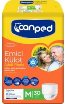 Emici Külot Canped Hasta Bezi Medium 30'lu 85x125 Cm Emici Külot Canped Hasta Bezi Medium 30'lu 85x125 Cm