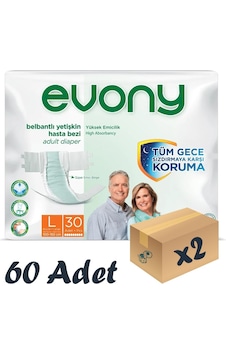 Evony Bel Bantlı Yetişkin Hasta Bezi L 2 x 30'Lu