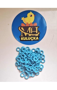 Plastik Güvercin Boncuğu Halkası Açık Mavi Renk 100 Adet Plastik Güvercin Boncuğu Halkası Açık Mavi Renk 100 Adet