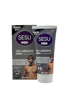 Sesu Men Tüm Ciltler İçin Erkek Tüy Dökücü Krem 200 ML Sesu Men Tüm Ciltler İçin Erkek Tüy Dökücü Krem 200 ML