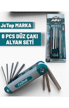 8 Parça Düz Çakı Tip Allen Seti