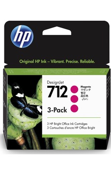 3Ed78A Hp 712 Macenta 29 Ml 3'Lü Paket 3Ed78A Hp 712 Macenta 29 Ml 3'Lü Paket