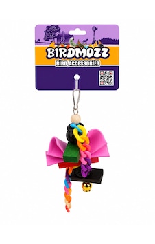Birdmozz Premium Renkli Zincirli Fiyonklu Kuş Oyuncağı Birdmozz Premium Renkli Zincirli Fiyonklu Kuş Oyuncağı