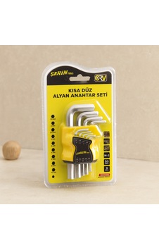 Alyan Anahtar Seti 9 Parça Kısa Düz 1.5 10 Mm Alyan Anahtar Seti 9 Parça Kısa Düz 1.5 10 Mm