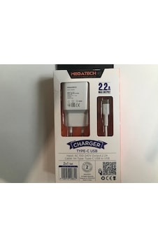 Megatech Mt-CT2 2.2a 2ın1 Typc-e Ev Şarj+Type-c Kablo Hızlı Şarj