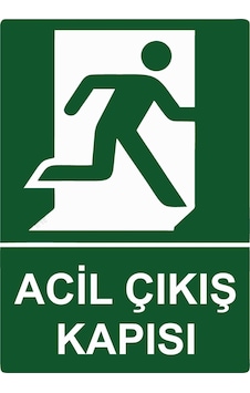 Acil Çıkış Kapısı İsg Uyarı Levhası Pvc A3 30x42 Cm Acil Çıkış Kapısı İsg Uyarı Levhası Pvc A3 30x42 Cm