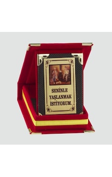 Seninle Yaşlanmak İstiyorum Plaketi Sevgililer Günü Hediyesi Kırmızı Seninle Yaşlanmak İstiyorum Plaketi Sevgililer Günü Hediyesi Kırmızı
