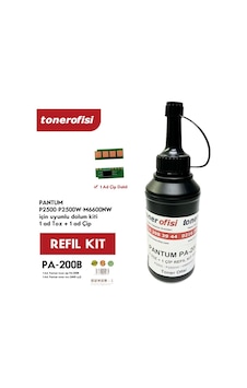 Pantum Uyumlu M6600Nw Toner Dolum Kit Pa200B 1 Toz Ve 1 Çip