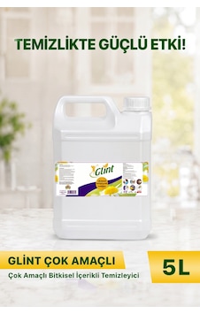 Glint Çok Amaçlı Bitkisel İçerikli Yüzey Temizleyici Yağ Çözücü Kireç Sökücü 5 L Glint Çok Amaçlı Bitkisel İçerikli Yüzey Temizleyici Yağ Çözücü Kireç Sökücü 5 L