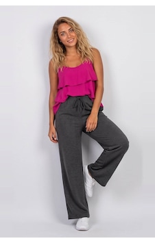 Fashion Friends Geniş Paça Gri Kadın Eşofman Altı 26k0090k1