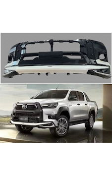Autogp Toyota Hilux Ön Tampon Eki Koruması Modellista 2019+ Cmtohmdbk Autogp Toyota Hilux Ön Tampon Eki Koruması Modellista 2019+ Cmtohmdbk