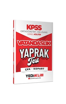 Yediiklim 2026 Kpss Ortaöğretim Ön Lisans Vatandaşlık Çek Kopart Yaprak Test Yediiklim 2026 Kpss Ortaöğretim Ön Lisans Vatandaşlık Çek Kopart Yaprak Test