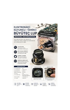 Kalemhane Tamirciler İçin Mercek Lup Büyüteç