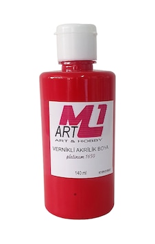M1 Art Vernikli Akrilik Boya Kırmızı 140.ml M1 Art Vernikli Akrilik Boya Kırmızı 140.ml