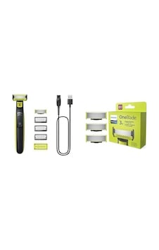 Philips Oneblade Erkek Bakım Seti Yüz Ve Vücut Tıraş Makinesi Ve Yedek Bıçak Seti Philips Oneblade Erkek Bakım Seti Yüz Ve Vücut Tıraş Makinesi Ve Yedek Bıçak Seti