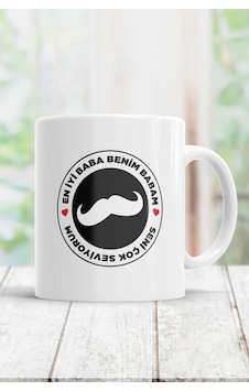 Beyaz En İyi Baba Benim Babam Kupa Bardak Beyaz En İyi Baba Benim Babam Kupa Bardak