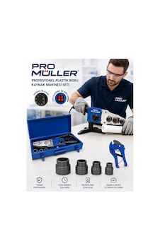 Pro Müller 2 Rezistanslı Isı Ayarlı Pprc Plastik Boru Kaynak Makinesi Metal Çantalı Set+özel Makas Pro Müller 2 Rezistanslı Isı Ayarlı Pprc Plastik Boru Kaynak Makinesi Metal Çantalı Set+özel Makas