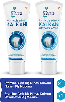 Sensodyne Promine Aktif Diş Minesi Kalkanı Naneli + Beyazlatıcı Diş Macunu 2 x 50 ML Sensodyne Promine Aktif Diş Minesi Kalkanı Naneli + Beyazlatıcı Diş Macunu 2 x 50 ML