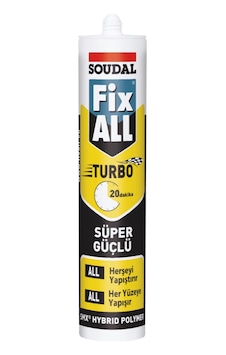 Soudal Fix All Turbo Hızlı V Süper Güçlü Yapıştırıcı 290 Ml Beyaz Beyaz Soudal Fix All Turbo Hızlı V Süper Güçlü Yapıştırıcı 290 Ml Beyaz Beyaz