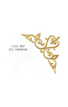 Ütü İle Yapışan Altın İşlemeli Motif Patch Taban:15cm Yükseklik:7.5cm 1 Adet - 691604349 Diğer Ütü İle Yapışan Altın İşlemeli Motif Patch Taban:15cm Yükseklik:7.5cm 1 Adet - 691604349 Diğer