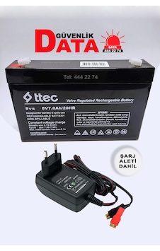 Ttec 6v 7ah 20hr Bakımsız Kuru Akü (2022Üretim) + Akü Şarj Aleti Ttec 6v 7ah 20hr Bakımsız Kuru Akü (2022Üretim) + Akü Şarj Aleti