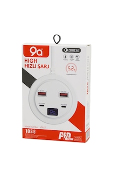 9a High Power 3.0 Vfast Ky-100 Çoklu 4'lü Hızlı Şarj Seti 9a High Power 3.0 Vfast Ky-100 Çoklu 4'lü Hızlı Şarj Seti