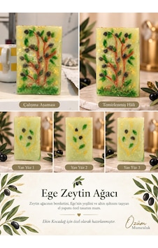 Özüm Mumculuk El Yapımı Zeytin Ağacı-dekoratif Tasarım Mum 000 Açık Krem Özüm Mumculuk El Yapımı Zeytin Ağacı-dekoratif Tasarım Mum 000 Açık Krem
