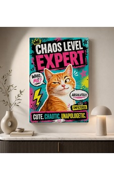 Bk Gift Chaos Level Expert Yazılı Turuncu Kedi Pop Art Eğlenceli Ve Renkli Kanvas Duvar Tablosu 50x70 Cm Bitmeyencom38247 Bk Gift Bk Gift Chaos Level Expert Yazılı Turuncu Kedi Pop Art Eğlenceli Ve Renkli Kanvas Duvar Tablosu 50x70 Cm Bitmeyencom38247 Bk Gift